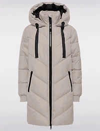 Doudoune Matelassée Tendance À Motif Chevron Avec Capuche Intégrée Par JDY