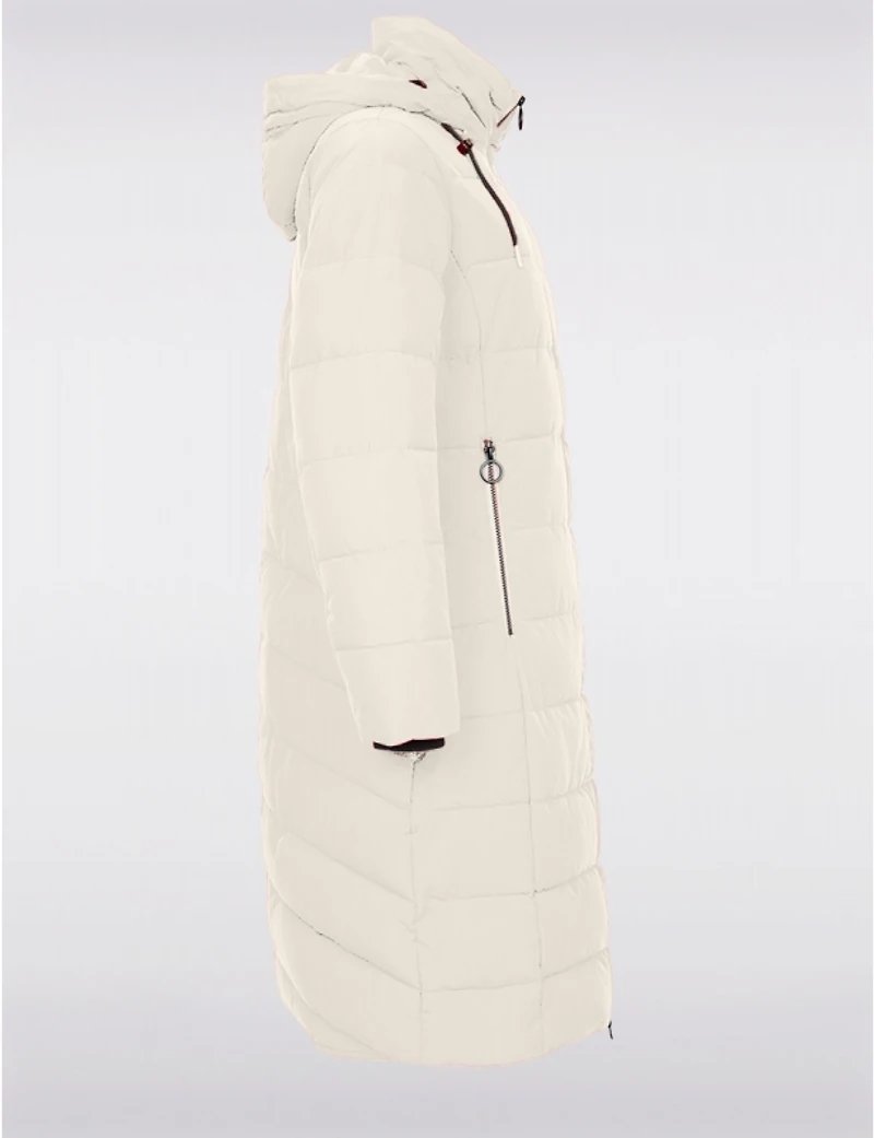 Manteaux | La maison du manteau au Québec Doudoune Longue Matelassée & Isolante à Fini Avec Capuche Amovible Par Frandsen