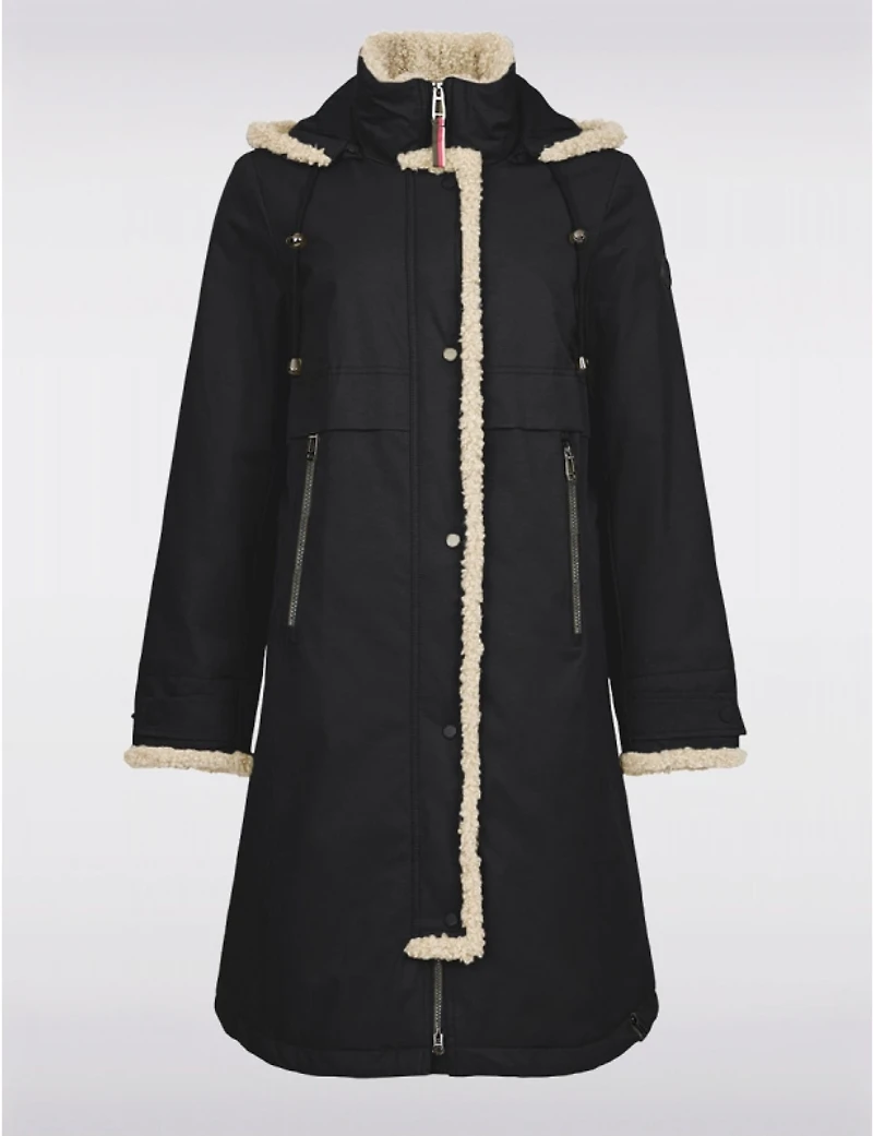 Manteaux | La maison du Manteau au Québec Maxi Chic Résistant À l'Eau Avec Capuche et Bordure Sherpa par Frandsen