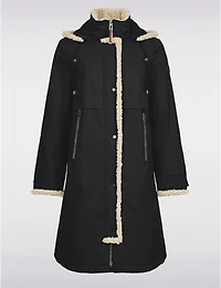 Manteaux | La maison du Manteau au Québec Maxi Chic Résistant À l'Eau Avec Capuche et Bordure Sherpa par Frandsen