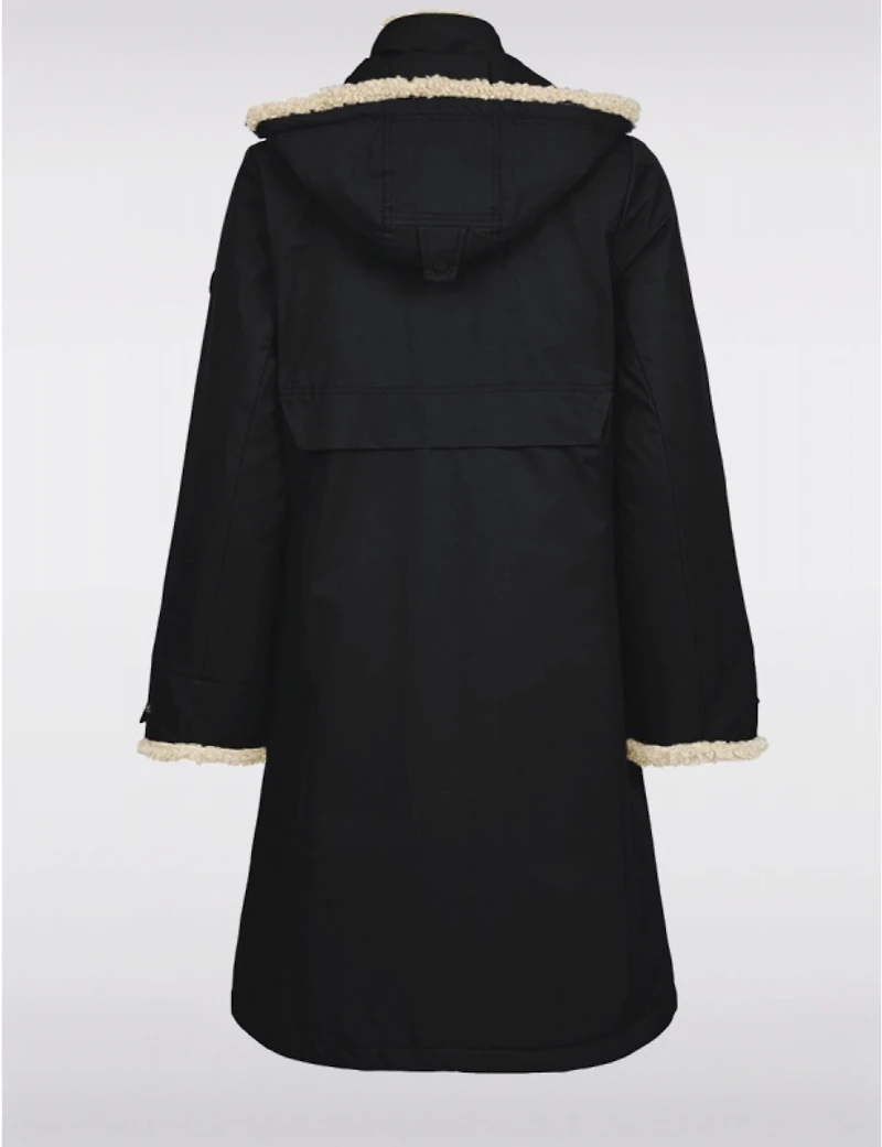 Manteaux | La maison du Manteau au Québec Maxi Chic Résistant À l'Eau Avec Capuche et Bordure Sherpa par Frandsen