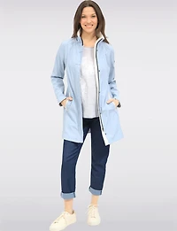 Manteau Imperméable en Végan Breathe-Tech® Avec Détail à Carreaux par Saki