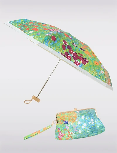 Parapluie Ultra-Compact Inspiré de la Nature avec Pochette Vintage Chic