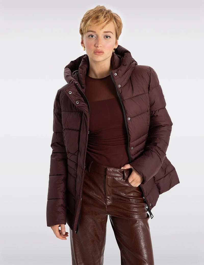 Doudoune Longue Col Haut par Point Zero