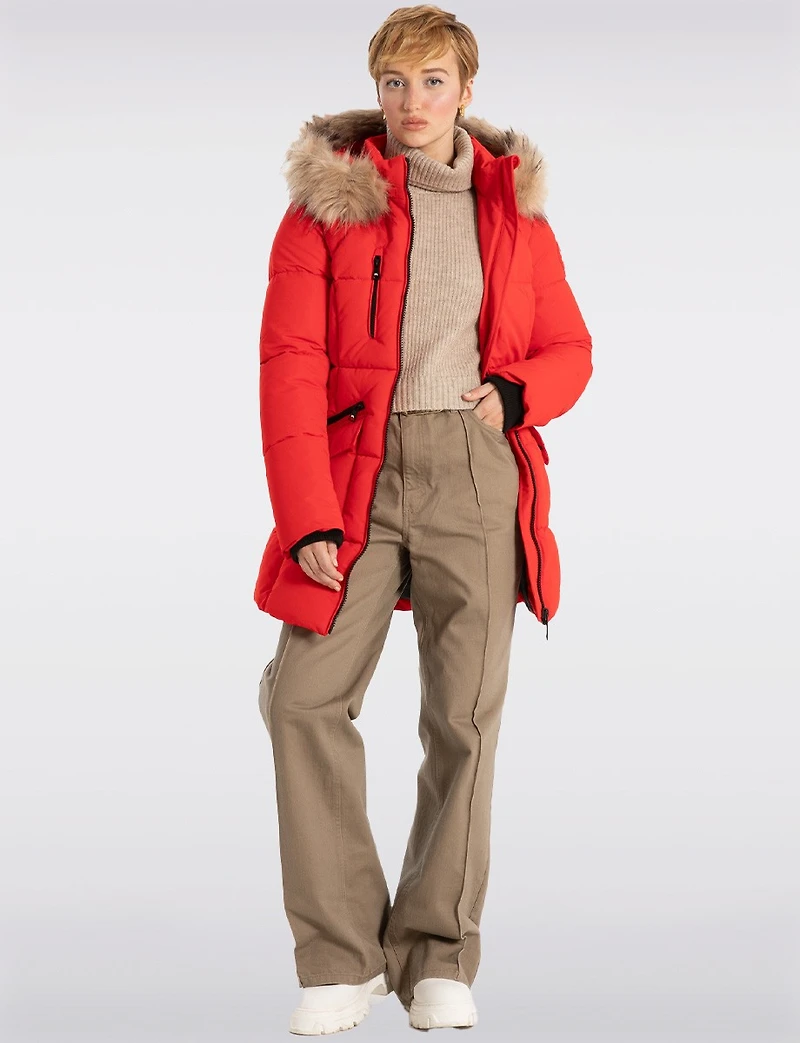 Parka Capuche Luxe Vegan par Point Zero