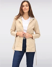 Parka Ceinturé Vegan Ajusté Point Zero