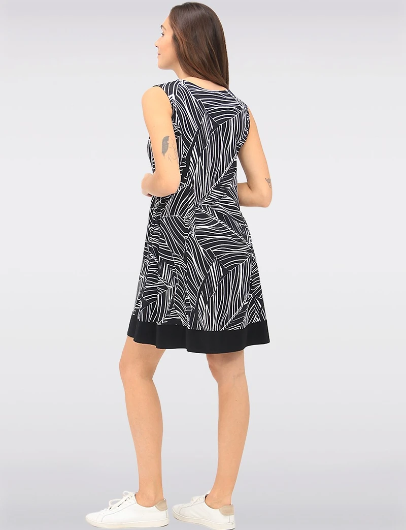 Robe A-ligne Imprimé Abstrait par Vamp