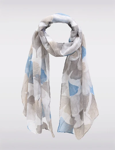 Foulard Oblong Ultra-Léger, Fluide et Doux avec Imprimé à Motif Abstrait