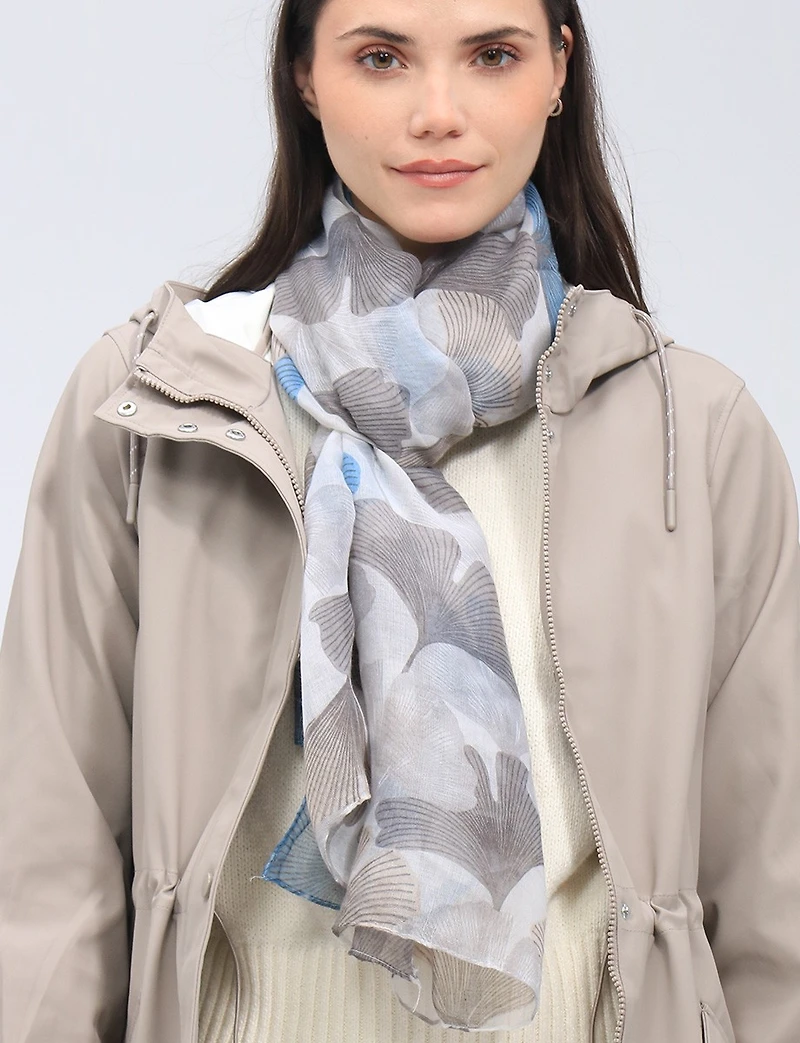 Foulard Oblong Ultra-Léger, Fluide et Doux avec Imprimé à Motif Abstrait