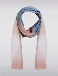 Foulard Long Ultra-Léger et Fluide à Superbe Dégradé de Couleurs