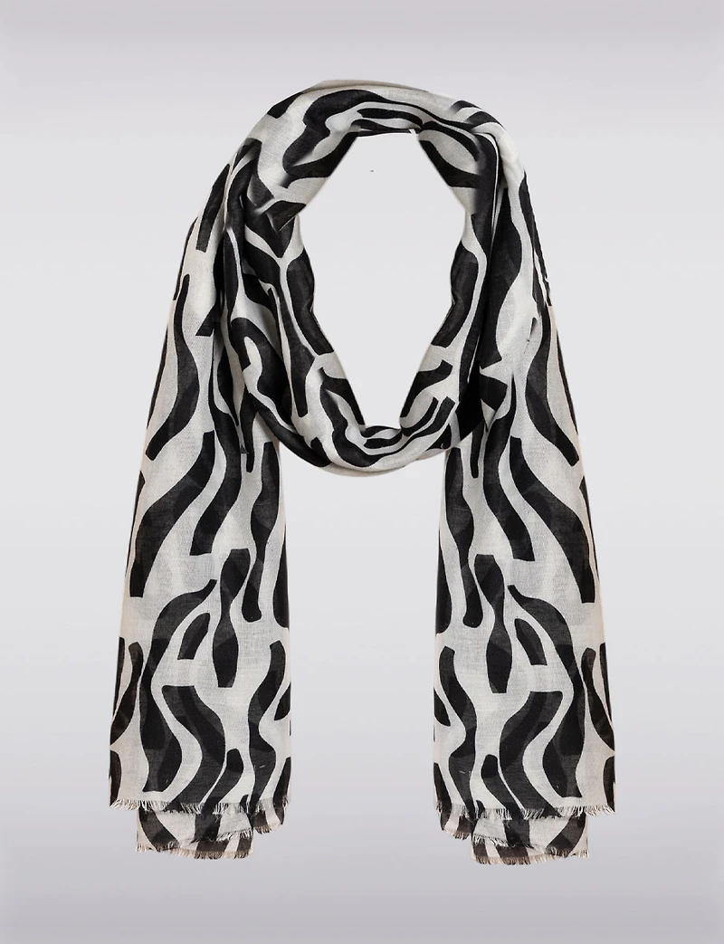 Écharpe légère imprimé abstrait