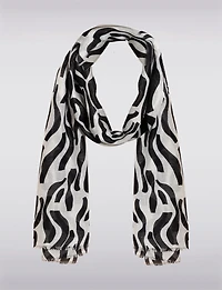 Écharpe légère imprimé abstrait