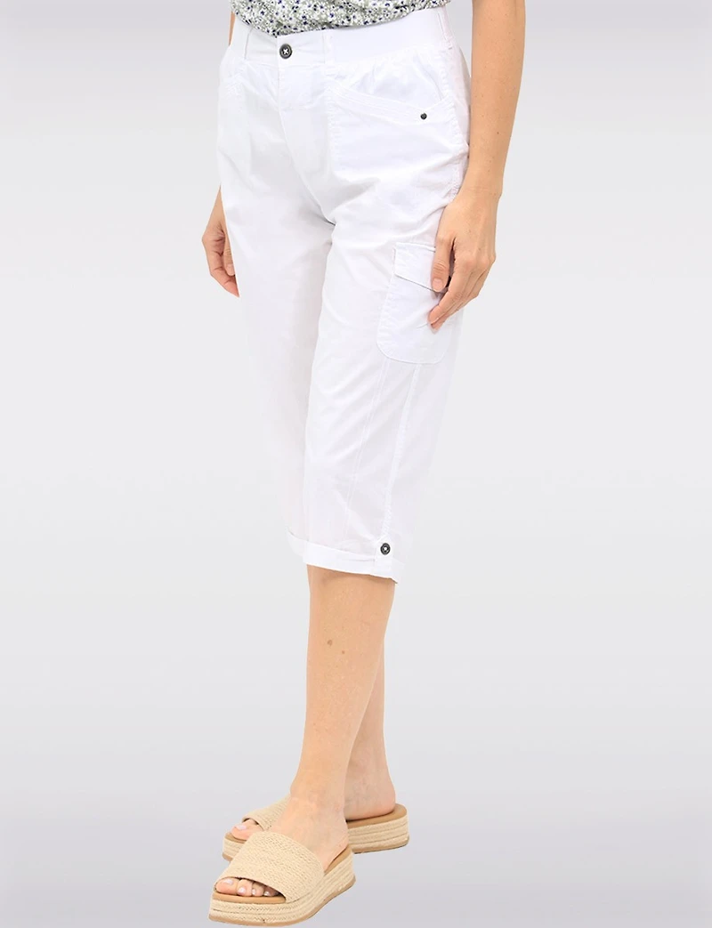 Taylor Capri Cargo Extensible Avec Pattes Latérales Et Boutons Par Dash Clothing