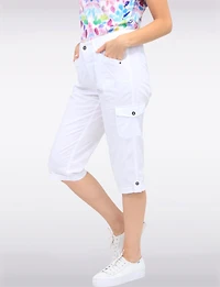 Taylor Capri Cargo Extensible Avec Pattes Latérales Et Boutons Par Dash Clothing