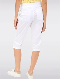 Capri Cargo Valerie Extensible avec Tirettes à l'Ourlet par Dash Clothing