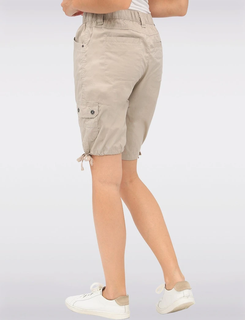 Bermuda en Coton avec Taille Élastique & Ourlet Froncés Ajustables par Dash