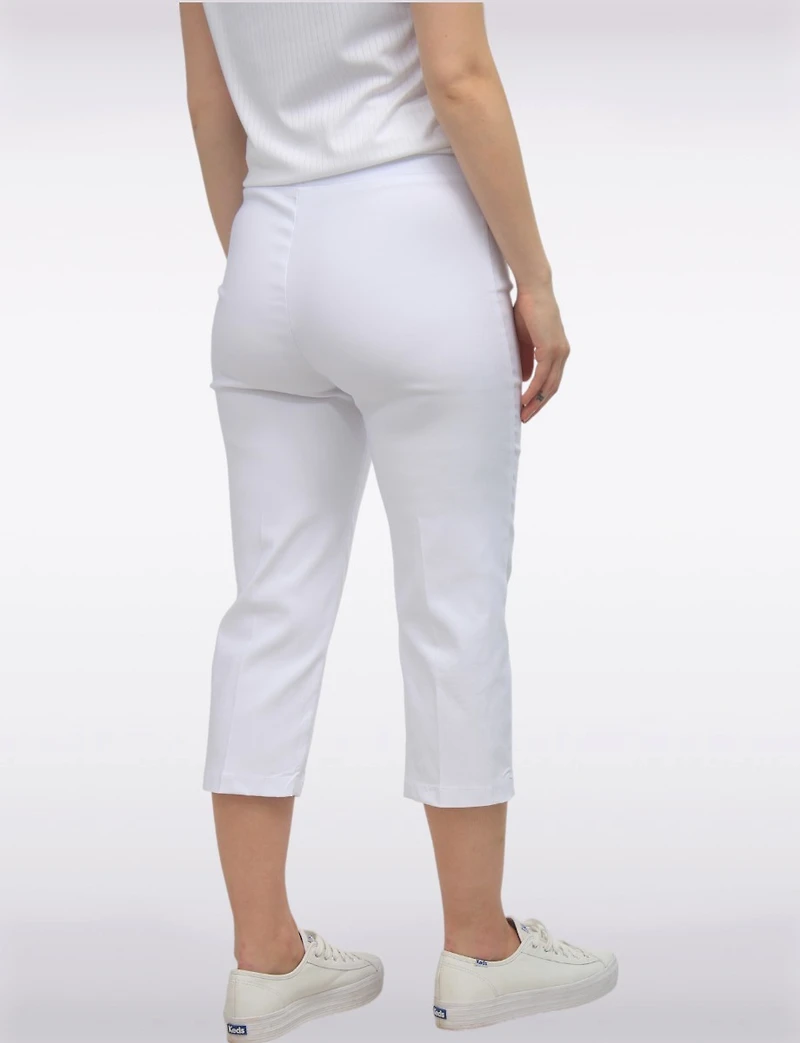 Capris À Taille Haute Avec Deux Poches Carrées Sur Le Devant Par Amani Couture