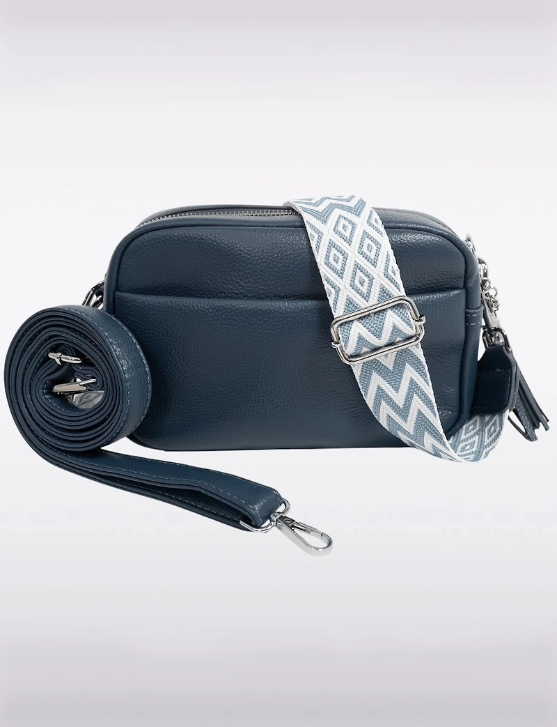 Kate Sac À Main Cuir Végane Sangle Interchangeable Poches Zippées & Boutonnées