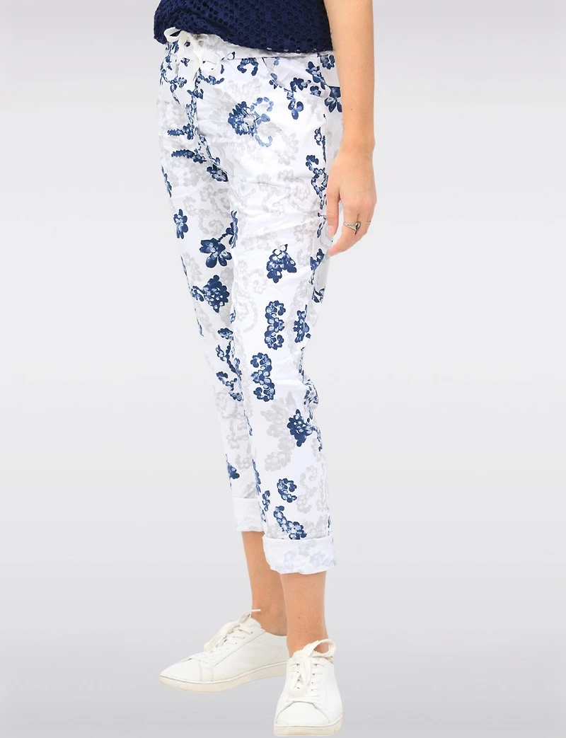 Pantalon Slim Imprimé Paisley Froccella