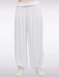 Pantalon Bouffant Taille Froncée par Froccella