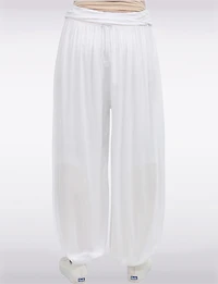 Pantalon Bouffant Taille Froncée par Froccella
