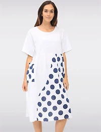 Robe Lin Pois par Froccella