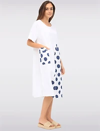 Robe Lin Pois par Froccella