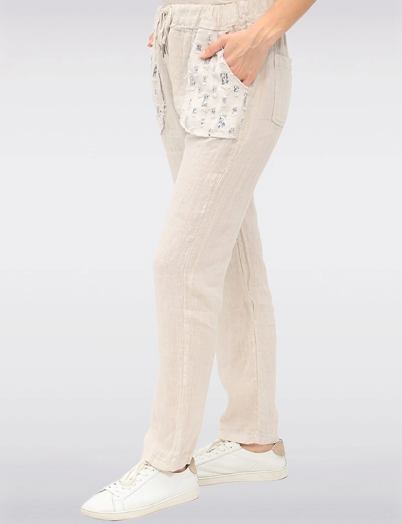 Pantalon Léger en Lin par Froccella