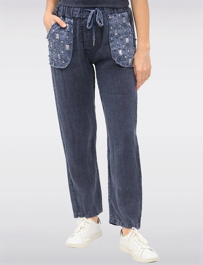Pantalon Léger en Lin par Froccella