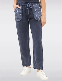 Pantalon Léger en Lin par Froccella