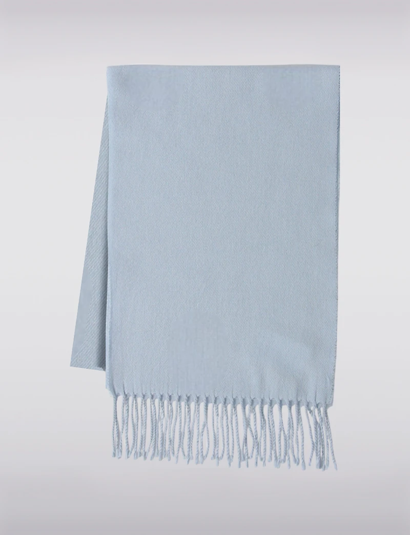 Echarpe Unie Bordures Frange Boxing Day par Froccella | Manteaux