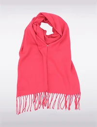 Echarpe Unie Bordures Frange Boxing Day par Froccella | Manteaux