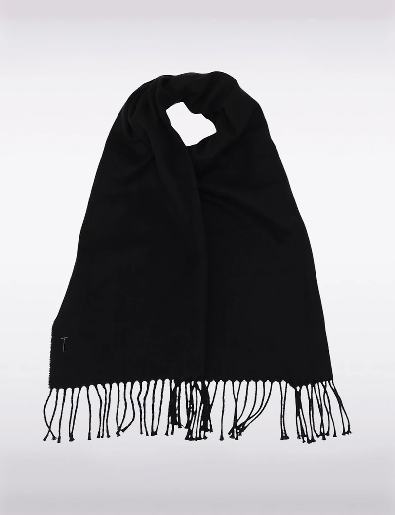 Echarpe Unie Bordures Frange Boxing Day par Froccella | Manteaux