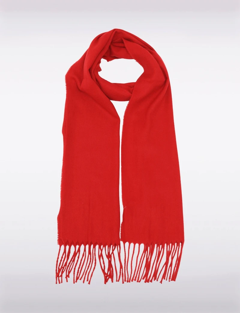 Echarpe Unie Bordures Frange Boxing Day par Froccella | Manteaux