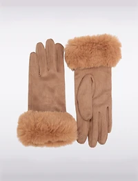 Gants Daim Faux Tactile Boxing day Deals par Nicci | Manteaux