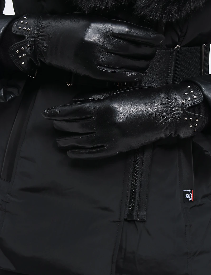 Gants en Cuir Boxing day Deals par Nicc | Manteaux