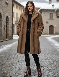 Manteau Faux Fur Boxing Day par Spanner | Manteaux