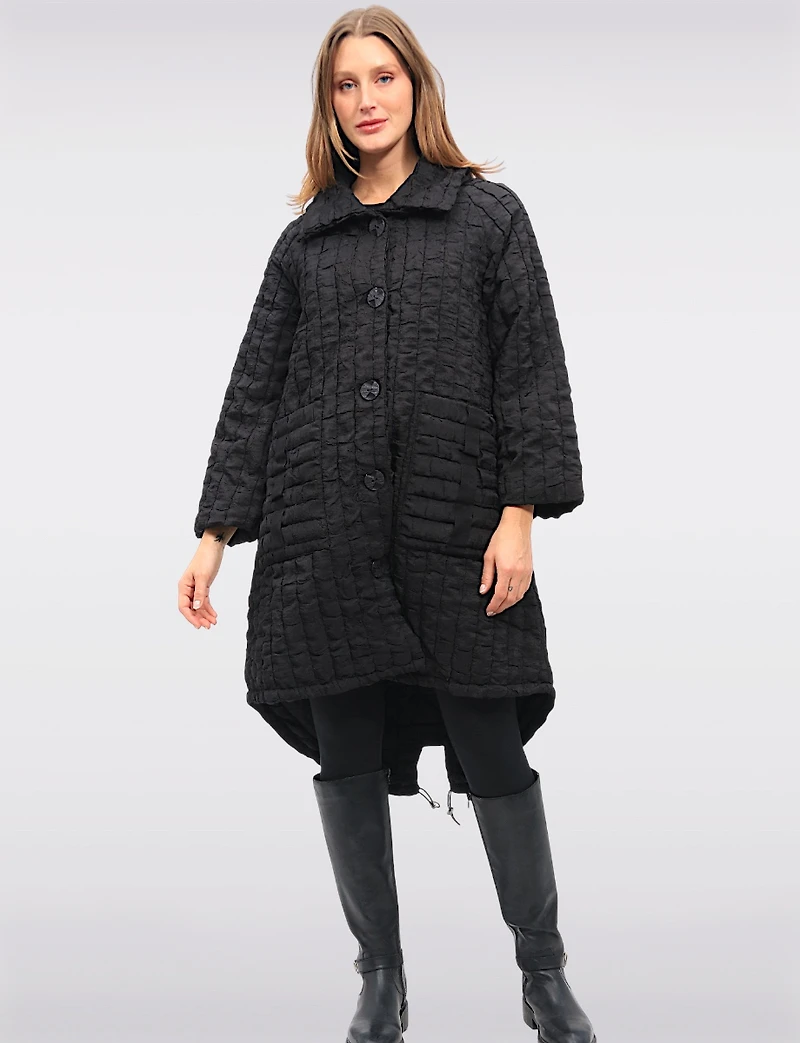 Manteau Tacheté Oversize Box Boxing day Deals par Spanner | Manteaux