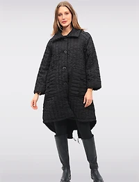 Manteau Tacheté Oversize Box Boxing day Deals par Spanner | Manteaux