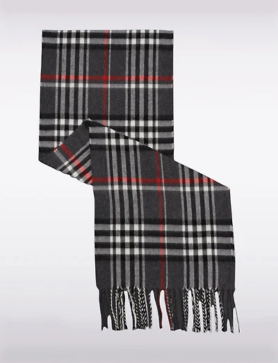 Foulard Écharpe à Franges Tartan Boxing day Deals par Froccella | Manteaux
