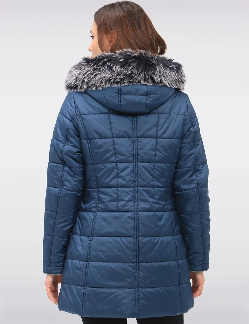 Manteau Matelassé à Capuche Normann