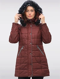 Manteau Matelassé à Capuche Normann
