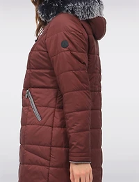 Manteau Matelassé à Capuche Normann