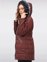 Manteau Matelassé à Capuche Normann
