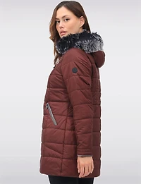 Manteau Matelassé à Capuche Normann