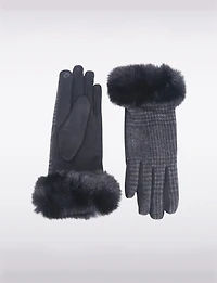 Gants Simili Cuir Velours Boxing Day par Saki | Manteaux Manteaux
