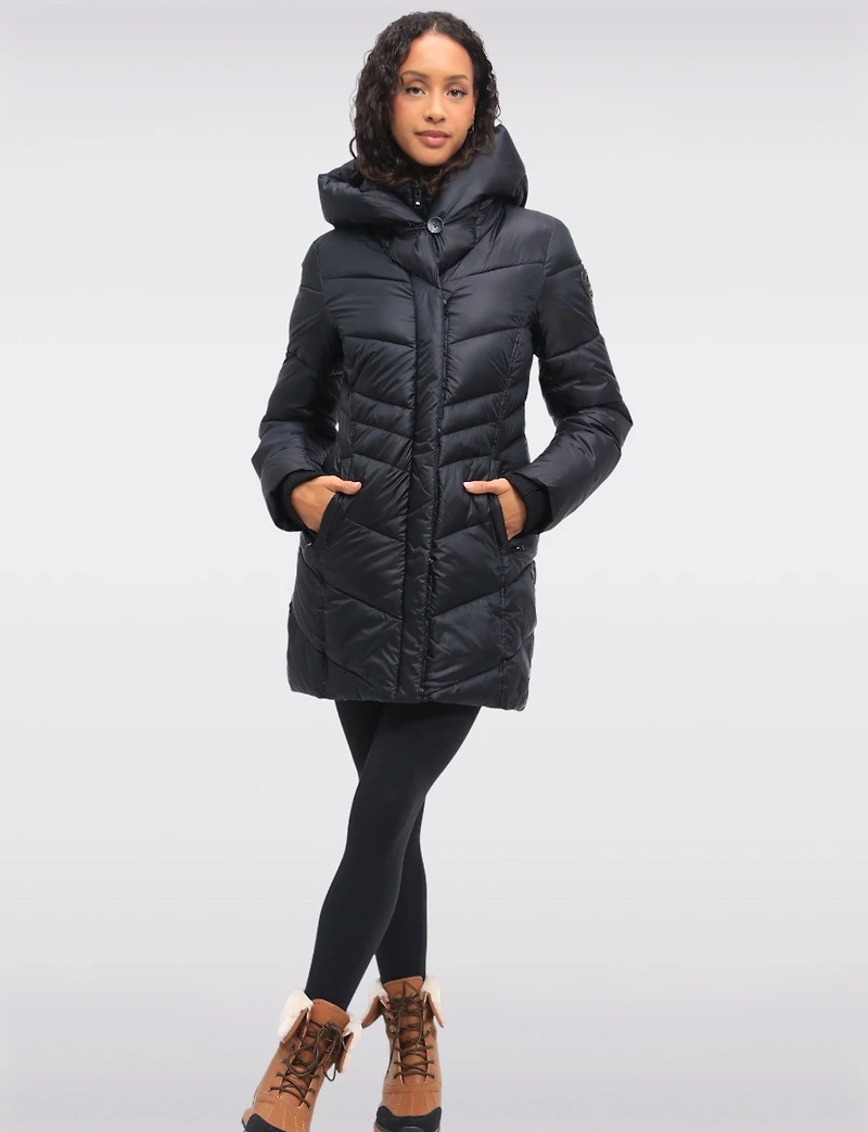 Parka Puffer Brillante Boxing Day par Point Zero | Manteaux