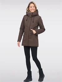 Veste Parka Vegan À Taille Ajustable Doublure Matelassée Eco-down Par Point Zero