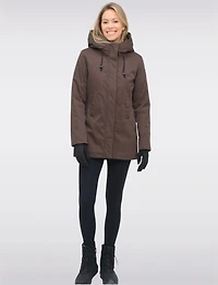 Veste Parka Vegan À Taille Ajustable Doublure Matelassée Eco-down Par Point Zero