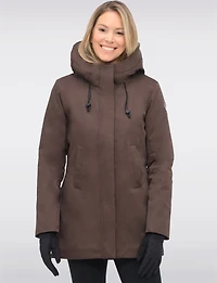 Veste Parka Vegan À Taille Ajustable Doublure Matelassée Eco-down Par Point Zero